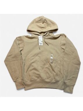 Uniqlo Unisex Sweat Pullover Hoodie in Beige Size XXS